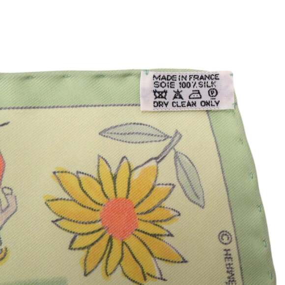 HERMES Black Silk Scarf - Picture 4 of 4